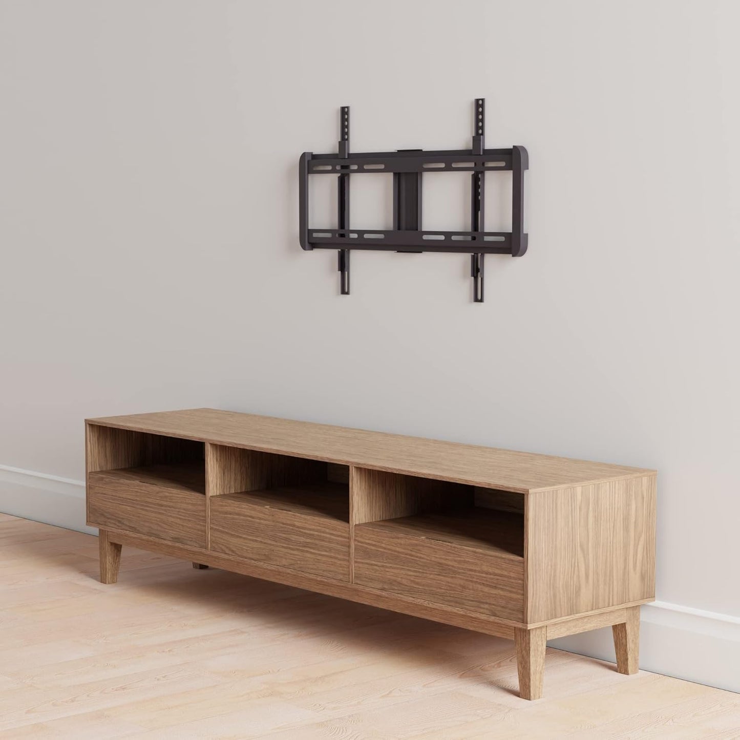 Soporte TV Pared Negro Fijo